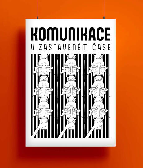 what happens if time freezes in our time? a poster made for my school's assignment